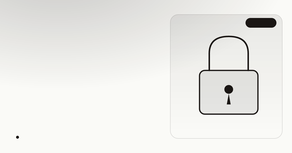 A padlock resting on an open paper notebook in warm neutral tones — the metaphor for honest, partial privacy: locked, but not invisible.