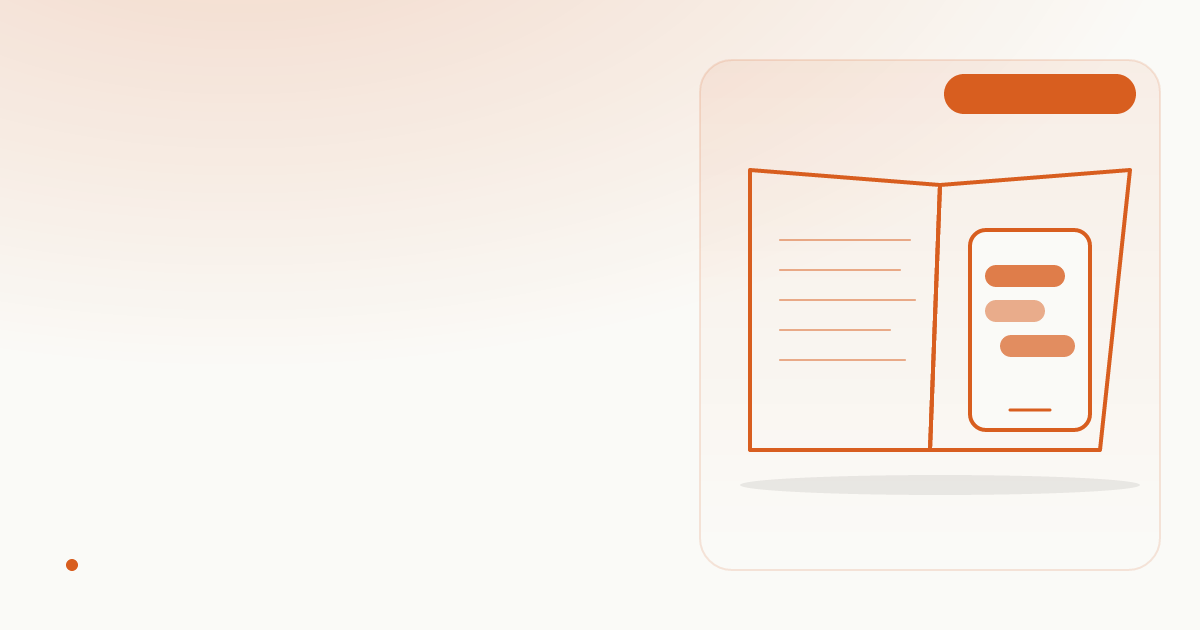 Open notebook on a wooden table next to a phone showing a chat interface — the AI coach as a tool alongside (not replacing) the therapist's notes.